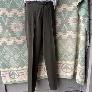 Donna Karan Signature olive gabardine slacks, 16